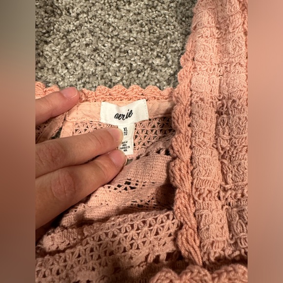 Aerie Pink Crop Top - Picture 3 of 5